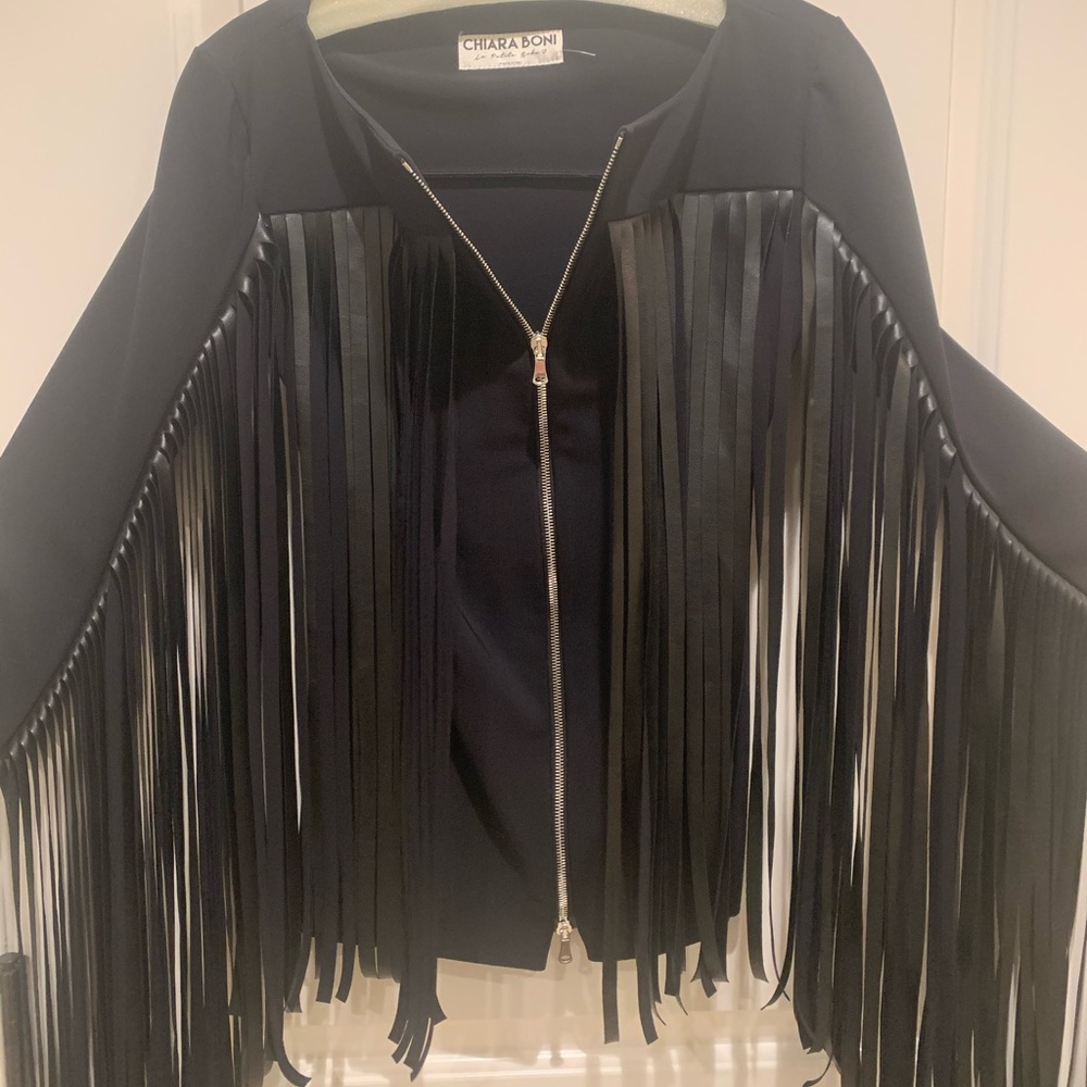 Chiara Boni fringe blouse.